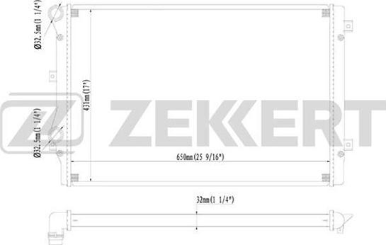 Zekkert MK-1092 - Radiatore, Raffreddamento motore autozon.pro