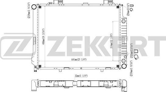 Zekkert MK-1069 - Radiatore, Raffreddamento motore autozon.pro