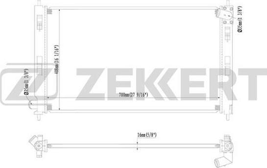 Zekkert MK-1004 - Radiatore, Raffreddamento motore autozon.pro