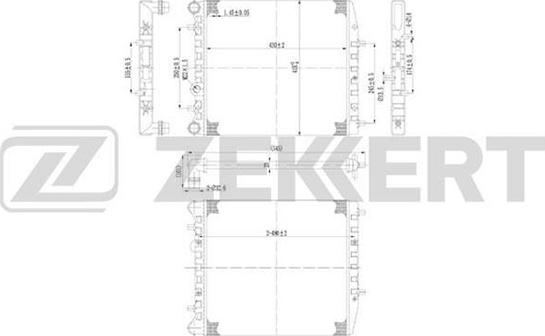 Zekkert MK-1008 - Radiatore, Raffreddamento motore autozon.pro