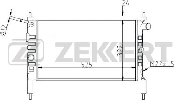 Zekkert MK-1035 - Radiatore, Raffreddamento motore autozon.pro