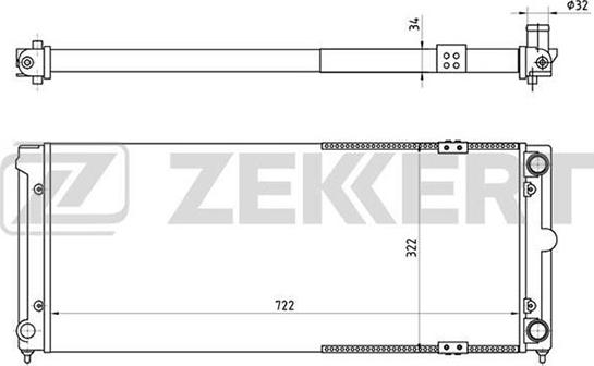 Zekkert MK-1031 - Radiatore, Raffreddamento motore autozon.pro