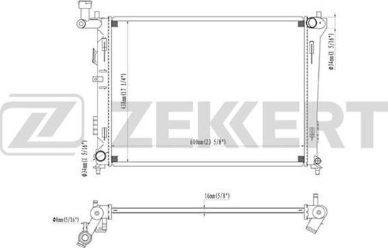 Zekkert MK-1079 - Radiatore, Raffreddamento motore autozon.pro