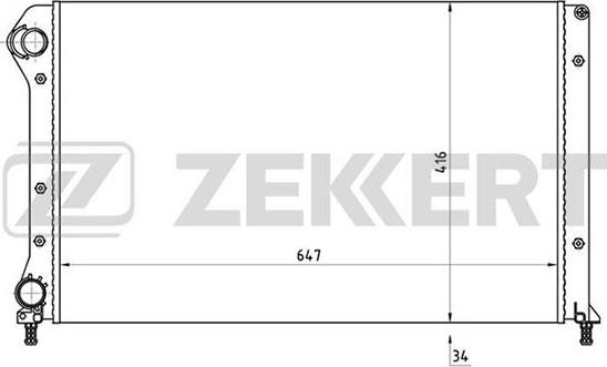 Zekkert MK-1159 - Radiatore, Raffreddamento motore autozon.pro