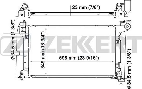 Zekkert MK-1167 - Radiatore, Raffreddamento motore autozon.pro