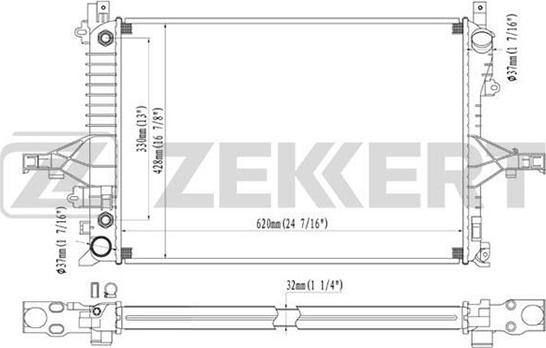 Zekkert MK-1100 - Radiatore, Raffreddamento motore autozon.pro