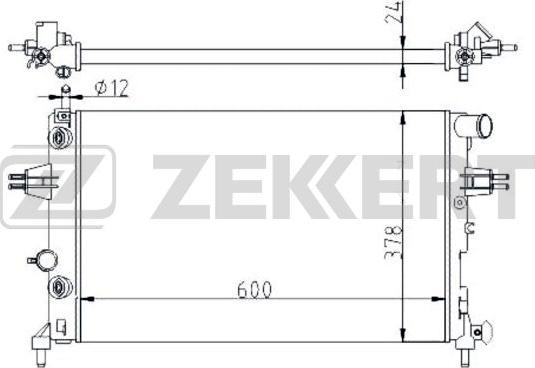 Zekkert MK-1113 - Radiatore, Raffreddamento motore autozon.pro