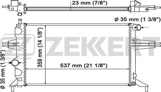 Zekkert MK-1112 - Radiatore, Raffreddamento motore autozon.pro