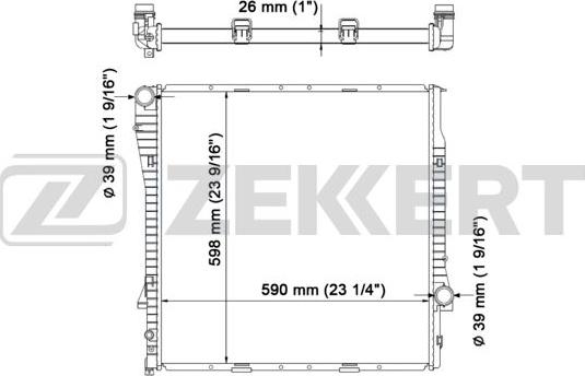 Zekkert MK-1137 - Radiatore, Raffreddamento motore autozon.pro