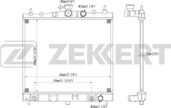 Zekkert MK-1179 - Radiatore, Raffreddamento motore autozon.pro