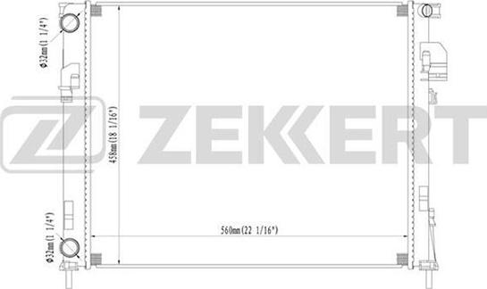 Zekkert MK-1364 - Radiatore, Raffreddamento motore autozon.pro