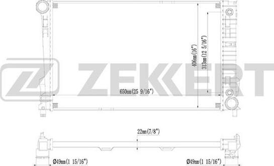 Zekkert MK-1361 - Radiatore, Raffreddamento motore autozon.pro