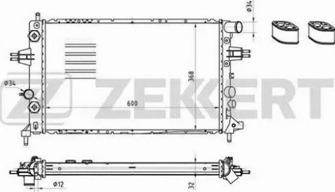 Zekkert MK-1381 - Radiatore, Raffreddamento motore autozon.pro