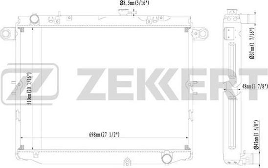 Zekkert MK-1388 - Radiatore, Raffreddamento motore autozon.pro