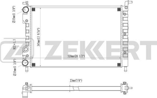 Zekkert MK-1370 - Radiatore, Raffreddamento motore autozon.pro