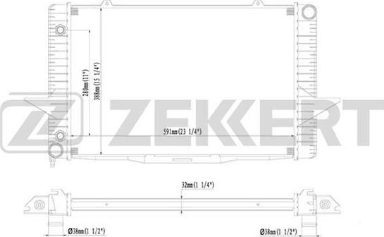 Zekkert MK-1294 - Radiatore, Raffreddamento motore autozon.pro