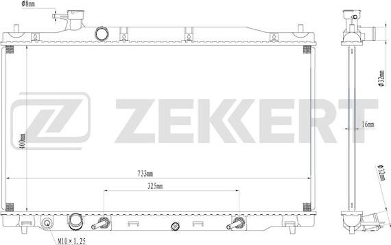 Zekkert MK-1262 - Radiatore, Raffreddamento motore autozon.pro