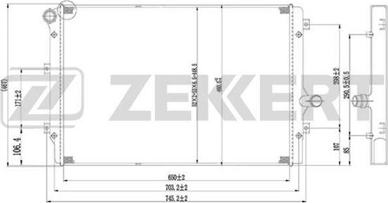 Zekkert MK-1234 - Radiatore, Raffreddamento motore autozon.pro