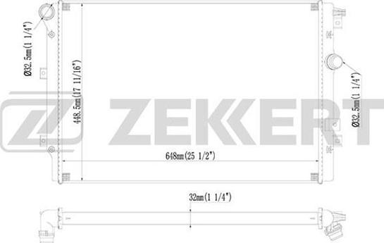 Zekkert MK-1231 - Radiatore, Raffreddamento motore autozon.pro