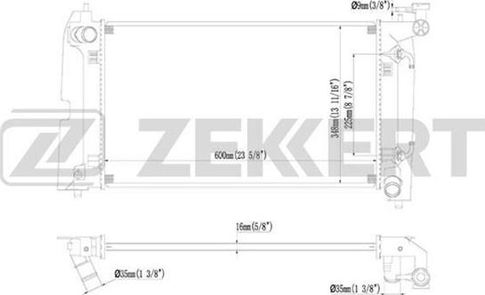 Zekkert MK-1224 - Radiatore, Raffreddamento motore autozon.pro