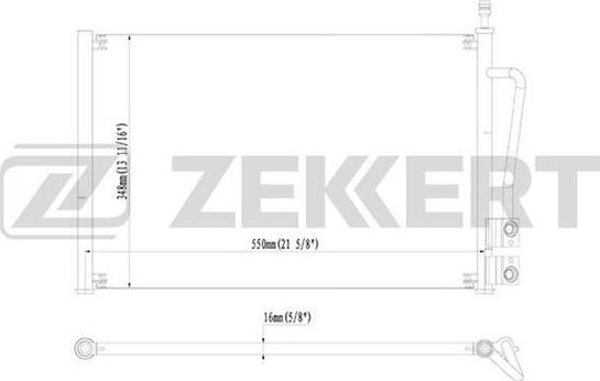 Zekkert MK-3058 - Condensatore, Climatizzatore autozon.pro