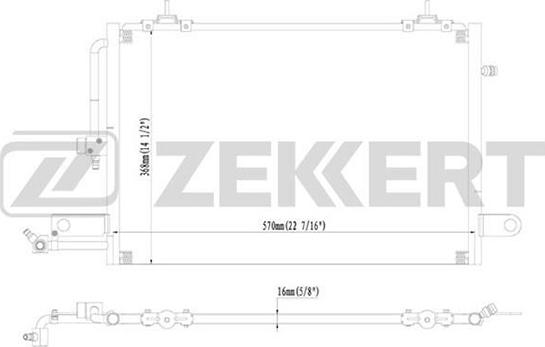 Zekkert MK-3069 - Condensatore, Climatizzatore autozon.pro