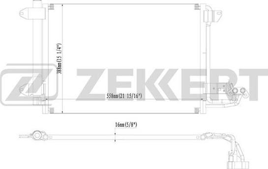 Zekkert MK-3003 - Condensatore, Climatizzatore autozon.pro