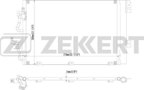 Zekkert MK-3016 - Condensatore, Climatizzatore autozon.pro