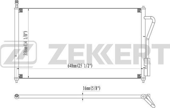 Zekkert MK-3031 - Condensatore, Climatizzatore autozon.pro