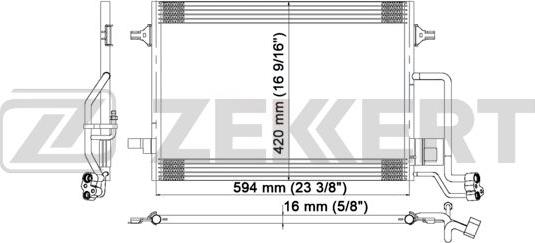 Zekkert MK-3020 - Condensatore, Climatizzatore autozon.pro