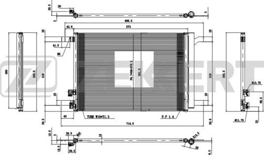 Zekkert MK-3169 - Condensatore, Climatizzatore autozon.pro