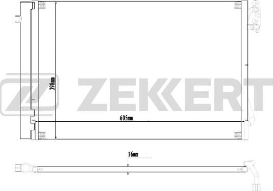 Zekkert MK-3184 - Condensatore, Climatizzatore autozon.pro