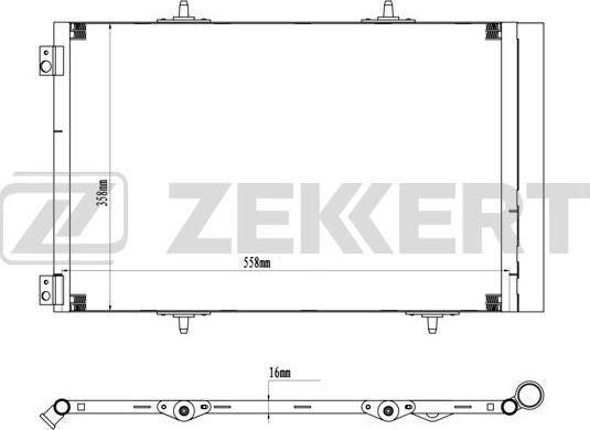 Zekkert MK-3180 - Condensatore, Climatizzatore autozon.pro