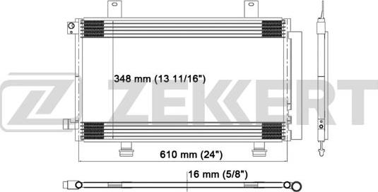 Zekkert MK-3173 - Condensatore, Climatizzatore autozon.pro