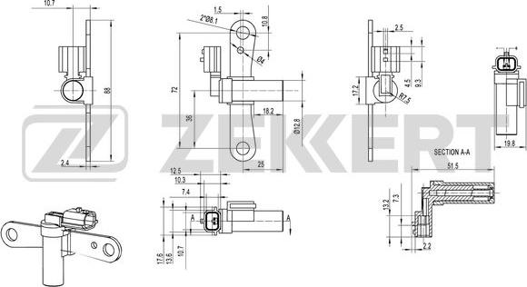 Zekkert SE-4032 - Generatore di impulsi, Albero a gomiti autozon.pro