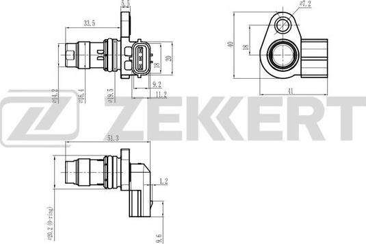 Zekkert SE-5053 - Sensore, Posizione albero a camme autozon.pro