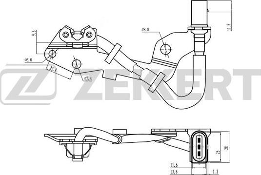 Zekkert SE-5013 - Sensore, Posizione albero a camme autozon.pro