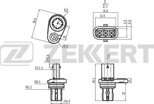 Zekkert SE-5024 - Sensore, Posizione albero a camme autozon.pro