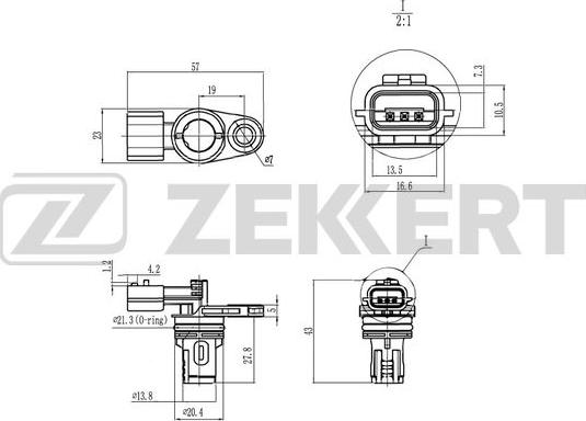 Zekkert SE-5020 - Sensore, Posizione albero a camme autozon.pro