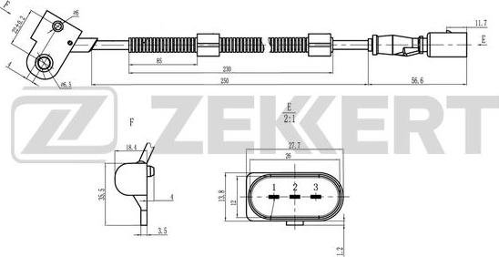 Zekkert SE-5028 - Sensore, Posizione albero a camme autozon.pro