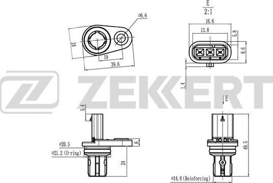 Zekkert SE-5022 - Sensore, Posizione albero a camme autozon.pro