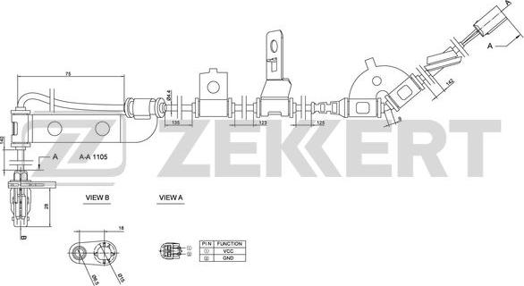 Zekkert SE-6096 - Sensore, N° giri ruota autozon.pro