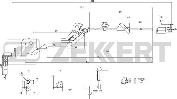 Zekkert SE-6043 - Sensore, N° giri ruota autozon.pro