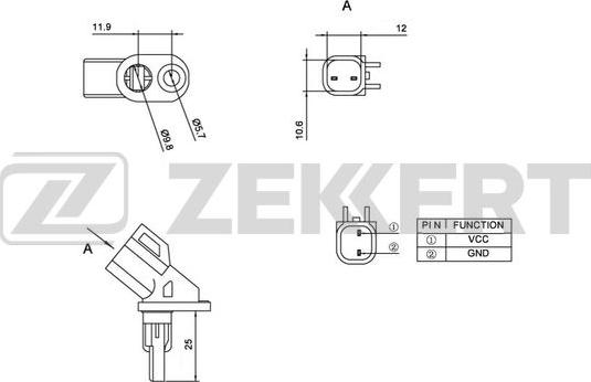 Zekkert SE-6060 - Sensore, N° giri ruota autozon.pro