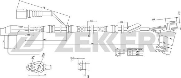 Zekkert SE-6004 - Sensore, N° giri ruota autozon.pro