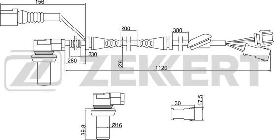 Zekkert SE-6003 - Sensore, N° giri ruota autozon.pro