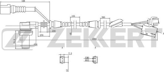 Zekkert SE-6002 - Sensore, N° giri ruota autozon.pro