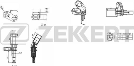 Zekkert SE-6007 - Sensore, N° giri ruota autozon.pro