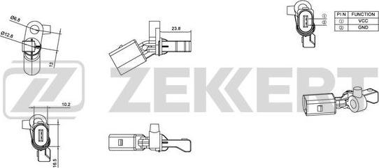 Zekkert SE-6014 - Sensore, N° giri ruota autozon.pro