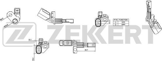 Zekkert SE-6010 - Sensore, N° giri ruota autozon.pro